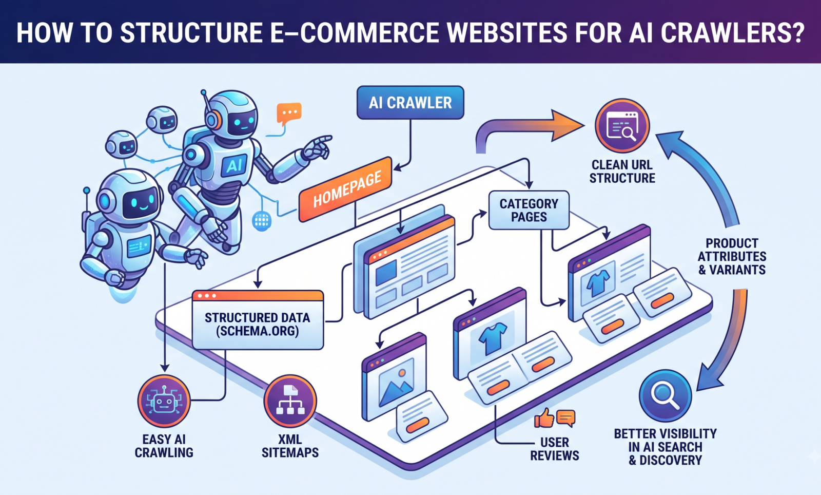 How to Structure E-Commerce Sites for AI Crawlers